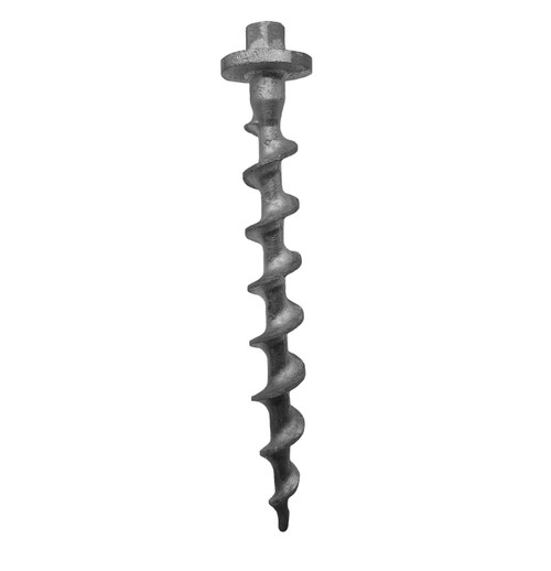 9-inch aluminum screw anchor with 3/4-inch hex head