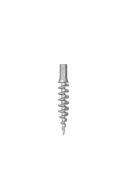 14-inch aluminum anchor with 1-3/8-inch hex neck tapped for 1/2-inch - 13 thread hardware