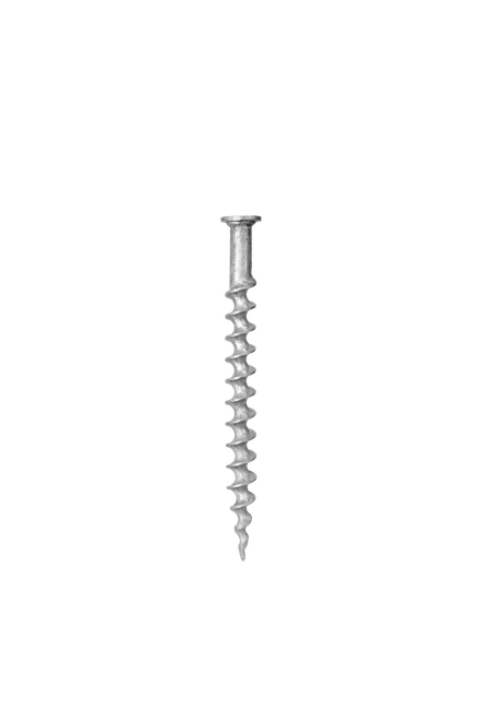 18-inch aluminum screw anchor with 1/2-inch square-drive flat head