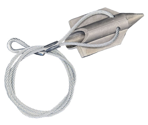 6ALB-60TH: 6-inch aluminum bullet with 60-inch cable and thimble loop