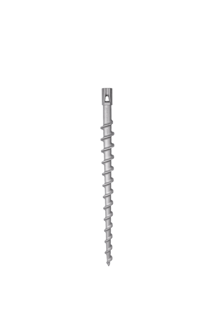 36-inch aluminum screw anchor with 2-inch slot for guying