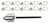 set of 10 4-inch aluminum bullet anchors with 60-inches of cable and 3) cable clamps per anchor including drive rod for installation
