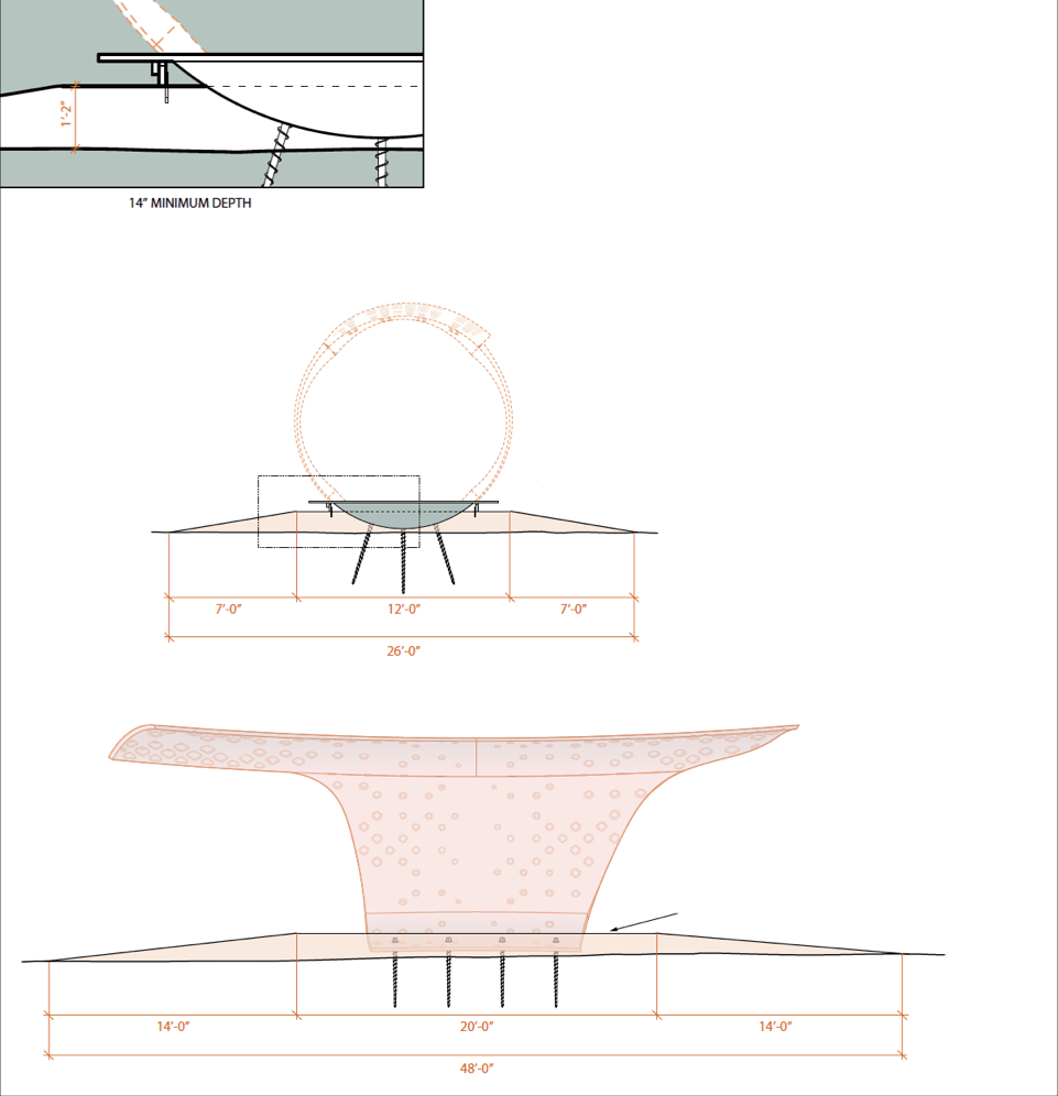 Anchor specifications for installing structure into ground without foundation