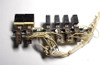 Used front panel 'Wink' switch assembly with ON/OFF and meter switches for Alpha 78PA, 76PA, and 374A linear amplifiers. Complete with wiring harness and push buttons. Excellent condition part for restoring your classic ETO Alpha kilowatt amplifier.