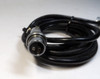 Used Astatic D-104 microphone gooseneck stem with spring, threaded insert, cable, and original Amphenol 80MC2M 2-pin plug. Ready to accept a D-104 lollipop head. Perfect for restoring vintage amateur radio microphone setups on Heathkit, Hallicrafters, and other classic rigs