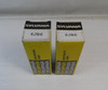 Set of 2 genuine Sylvania 6JB6 NOS beam power pentode vacuum tubes, tested 100% on Dynascan tube tester in excellent cosmetic condition with original boxes. Final amplifier tubes for Drake TR-4 series transceivers and T-4X transmitters. Strong emission, ready to restore full output. Premium USA-made tubes from Nationwide Radio & Eq Sales LLC