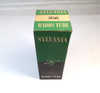 Genuine NOS Sylvania 5U4G rectifier tubes in original green Sylvania Radio Tube boxes. Vertical 113 base date code (~1951). Tested strong full-wave rectifiers for vintage radios, hi-fi amps & guitar amplifiers. Rare collector quality from our nationwide inventory—authentic USA-made vacuum tubes for restoration.