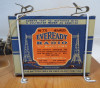Vintage 1930s Speed-X Morse Code Practice Set with straight key, sounder/buzzer, mounted on wood base. Includes original Eveready No. 771 4½V "C" battery (dated 10/23/31) and Bud Radio International Morse Code chart. Great display piece for ham radio collectors!