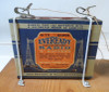 Vintage 1930s Speed-X Morse Code Practice Set with straight key, sounder/buzzer, mounted on wood base. Includes original Eveready No. 771 4½V "C" battery (dated 10/23/31) and Bud Radio International Morse Code chart. Great display piece for ham radio collectors!