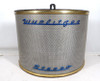 Rare original Wurlitzer Stereo curved wall speaker in excellent condition. Semi-circular design with metal mesh grille, gold trim, and blue “Wurlitzer Stereo” badging. Features oval driver marked 114532 / 584042 / 232909 (16 ohm, 6 watt). Perfect 5125B-style stereo extender for vintage Wurlitzer jukeboxes. Wall-mount bracket included. Great for collectors, bars, or game rooms.