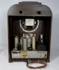 Functional RCA T6-1 Tombstone radio from 1935–1936. This 6-tube vintage wood radio receives AM broadcast clearly in a handsome cabinet. Excellent working antique radio for collectors seeking authentic 1930s RCA Victor craftsmanship. Explore our nationwide selection of tube radios.