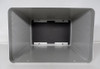 New Reproduction Collins 516F-2 Winged Emblem Cabinet with Metal Trim Ring for sale. Premium USA-made replacement cabinet for the Collins 516F-2 power supply. Perfect match for S-Line and KWM-2 stations with winged emblem grill. High-quality restoration part from Nationwide Radio & Equipment.