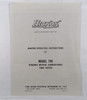 Original Hickok Model 799 Tube Tester Assembly/Operating Manual with additional rapid operating instructions, question and answer selling guide, and promotional sales pamphlet. Complete vintage documentation for the Hickok 799 Mustang tube tester. Great for restoration or reference. From Nationwide Radio & Equipment.