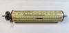 Collins 75A-4 original frequency dial drum with 20.8 MHz 15m overlay in excellent condition. Complete with shaft, pulley, spring & collar + extra 20.5 MHz overlay.