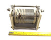 E.F. Johnson 229-201, Johnson 229-201-5, roller inductor, variable inductor, 10 uH roller coil, ceramic roller inductor, 1.5-11.5 uH, 1/4 inch shaft, Viking transmitter parts, HF antenna tuner inductor, amateur radio roller coil, Johnson ceramic inductor, vintage RF inductor