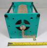 Harris-style green plastic frame roller inductor, 1.6–35 µH, silver-plated flat ribbon coil with double internal contacts, ¼″ shaft. Ideal for HF antenna tuners & amplifiers.