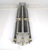 EF Johnson 100 DD 90 dual-section air variable capacitor: 30-100 pF per section, 9000V, 1/4" shaft. Vintage high-voltage RF part for ham radio, transmitters & tuners. Made in USA.