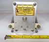 EF Johnson 100 DD 90 dual-section air variable capacitor: 30-100 pF per section, 9000V, 1/4" shaft. Vintage high-voltage RF part for ham radio, transmitters & tuners. Made in USA.