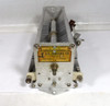 EF Johnson dual-section air variable capacitor, 28-150 pF each @ 4500 V. Rugged Type D (likely 153-506/150DD45), ¼" shaft, ~11×4.25×4". Ideal for ham radio amplifiers & tuners. Vintage surplus.