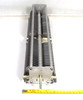 EF Johnson dual-section air variable capacitor Type 500 DD 35 (153-505). 35-500 pF per section @ 3500 V, 0.080" gap. Rugged Type D, 15½" long. Ideal for ham radio amplifiers & tuners. Vintage surplus.
