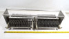 EF Johnson dual-section Type C air variable capacitor. ≈37-326 pF per section, 0.125" spacing, ¼" shaft, 19" long. Rugged high-voltage design for ham radio amplifiers & tuners. Vintage surplus.