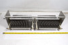 EF Johnson dual-section Type C air variable capacitor. ≈37-326 pF per section, 0.125" spacing, ¼" shaft, 19" long. Rugged high-voltage design for ham radio amplifiers & tuners. Vintage surplus.