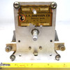 EF Johnson 50-150 dual-section air variable capacitor: 50-150 pF per section, 7500V, 0.125" gap, 1/4" shaft. Vintage high-voltage RF part for ham radio transmitters & tuners. Made in USA, Waseca MN.