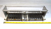 EF Johnson 50-150 dual-section air variable capacitor: 50-150 pF per section, 7500V, 0.125" gap, 1/4" shaft. Vintage high-voltage RF part for ham radio transmitters & tuners. Made in USA, Waseca MN.
