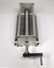 EF Johnson 500 pF Single Section Air Variable Capacitor – 36-500 pF. Genuine E.F. Johnson Co. Type C-style single air variable with ¼″ shaft and original crank handle. Ideal for ham radio transmitters, amplifiers, and antenna tuners. Rugged aluminum construction with steatite insulation, approx. 11″ L × 4½″ W × 4¼″ H, ~1/6″ plate spacing. Clean used condition. Perfect for vintage restoration or high-power RF projects. Nationwide Radio & Eq. Sales.