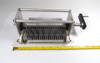 EF Johnson 500 pF Single Section Air Variable Capacitor – 36-500 pF. Genuine E.F. Johnson Co. Type C-style single air variable with ¼″ shaft and original crank handle. Ideal for ham radio transmitters, amplifiers, and antenna tuners. Rugged aluminum construction with steatite insulation, approx. 11″ L × 4½″ W × 4¼″ H, ~1/6″ plate spacing. Clean used condition. Perfect for vintage restoration or high-power RF projects. Nationwide Radio & Eq. Sales.