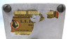 EF Johnson 70D90 Single Section Air Variable Capacitor – 27-76 pF, 9000 Volt, 0.250″ plate spacing. Genuine E.F. Johnson high-voltage single air variable ideal for ham radio transmitters, amplifiers, and antenna tuners. Rugged aluminum construction with steatite insulation, approx. 8″ L × 4¼″ W × 4″ H, ¼″ shaft. Clean used condition. Perfect for vintage restoration or high-power RF projects. Nationwide Radio & Eq. Sales – ke9pq.com.