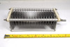 EF Johnson 154-15 Single Section Air Variable Capacitor – 23-150 pF, 4500 Volt, 0.125″ plate spacing. Genuine E.F. Johnson compact Type E single air variable ideal for ham radio transmitters, amplifiers, and antenna tuners. Rugged aluminum construction with steatite insulation, approx. 8¼″ L × 2½″ W × 2½″ H, ¼″ shaft. Clean used condition. Perfect for vintage restoration or medium-power RF projects. Nationwide Radio & Eq. Sales – ke9pq.com