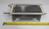 EF Johnson 154-30 Single Section Air Variable Capacitor – 21-1000 pF, 1500 Volt. Genuine E.F. Johnson compact Type E single air variable ideal for ham radio transmitters, amplifiers, and antenna tuners. High-capacitance design in rugged aluminum construction with steatite insulation, approx. 7″ L × 2⅝″ W × 2⅝″ H, ¼″ shaft. Clean used condition. Perfect for vintage restoration or medium-power RF loading projects. Nationwide Radio & Eq. Sales – ke9pq.com
