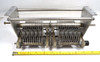 Bud 1623 dual section air variable capacitor, 18-250 pF per section, rated 2400 V with .070 inch air gap. Heavy-duty approximately 10-1/2 inch long transmitting style unit with 1/4 inch shaft and 21 plates per section. Ideal for high-power RF amplifiers, antenna tuners, and amateur radio projects. Quality vintage American-made Bud construction for reliable performance. Available from Nationwide Radio & Eq. Sales.