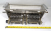 Bud 1623 dual section air variable capacitor, 18-250 pF per section, rated 2400 V with .070 inch air gap. Heavy-duty approximately 10-1/2 inch long transmitting style unit with 1/4 inch shaft and 21 plates per section. Ideal for high-power RF amplifiers, antenna tuners, and amateur radio projects. Quality vintage American-made Bud construction for reliable performance. Available from Nationwide Radio & Eq. Sales.