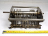 Bud dual section air variable capacitor, approximately 16-70 pF per section, estimated 4000 V rating with 3/32 inch plate spacing. Heavy-duty 7 5/8 inch long transmitting style unit with 1/4 inch shaft. Ideal for high-power RF amplifiers, antenna tuners, and ham radio projects. Quality vintage American-made Bud construction for reliable performance. Available from Nationwide Radio & Eq. Sales.