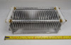 New single section air variable capacitor, 42-465 pF, approximately 2500 V rating with 1/16 inch plate spacing. Heavy-duty 6 1/8 inch long multi-plate unit with 1/4 inch shaft. Ideal for RF amplifiers, antenna tuners, and ham radio projects. Quality modern construction for reliable performance. Available from Nationwide Radio & Eq. Sales.
