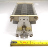 Cardwell 154-3-1 single-section air variable capacitor, 28–486 pF, 2 kV peak. Heavy-duty aluminum plates, 1/32-inch spacing, 1/4-inch shaft, ceramic ends. Ideal for ham radio transmitters, RF amplifiers, antenna tuners, and high-power tank circuits. Compact 2-5/8 × 2-5/8 × ~6-inch size with mounting brackets. Genuine Cardwell (E.F. Johnson Type E heritage). Clean used condition. Perfect for amateur radio builders seeking reliable high-voltage variable capacitance