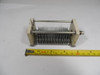 Vintage NOS Bud 865 single-section air variable capacitor, 14–104 pF. Features 1/32-inch plate spacing, 1/4-inch shaft, ceramic end plates, and aluminum construction. Measures approximately 4⅝" long × 1¾" wide × 1¾" high. Approximately 1500 V peak rating based on air gap. Excellent for classic radio restoration, QRP transmitters, antenna tuners, or experimental RF work. Smooth dual-bearing rotation and solder-lug terminals. Quality used Bud single-section variable capacitor perfect for boat-anchor builders and collectors of vintage radio components.