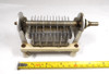 Vintage James Millen 12935 single-section air variable capacitor, 12–33 pF. Features 1/8-inch plate spacing, 1/4-inch shaft, heavy aluminum plates, and ceramic insulating bars with Millen logo. Measures approximately 5½" long × 2⅜" wide × 2½" high.(not counting the stand off length) Rated approximately 3000 V peak. Excellent for classic radio restoration, HF/VHF transmitters, antenna tuners, or experimental RF work. Smooth dual-bearing operation and steatite-style standoffs. Quality used Millen transmitting-style single-section variable capacitor perfect for boat-anchor builders and collectors of vintage radio components.