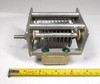 General Electric military surplus P7761569-6 single-section air variable capacitor. Measured range approximately 20–84 pF with ~1/16″ plate spacing and high voltage rating around 4000 V peak. Rugged USA military-spec unit with 1/4″ shaft, ideal for HF amplifiers, antenna tuners, or radio restoration projects. Measures about 4.6″ long × 2.75″ wide. Excellent condition for age. Perfect for ham radio builders seeking authentic high-voltage surplus components.