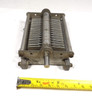 Vintage Cardwell 429-8 single-section air variable capacitor, 20–143 pF, approximately 1500 V peak rating. Classic USA-made multi-plate design with 1/4-inch shaft, ~1/32-inch plate spacing, and sturdy metal frame. Ideal for amateur radio transmitters, receivers, antenna tuners, or restoration projects. Measures about 4-3/4 × 3 × 2-1/4 inches. Solid condition for its age—perfect for ham radio builders seeking reliable RF tuning components.