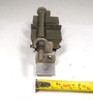 Dual-section air variable capacitor, 7–105 pF per section, approximately 1000 V peak rating. Compact multi-plate design with ~1/64-inch plate spacing and 1/4-inch shaft. Measures about 4-3/4 × 1-5/8 × 2-1/4 inches. Ideal for amateur radio receivers, restoration projects, or RF tuning applications needing matched ganged sections for simultaneous tuning.