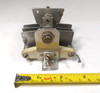 Wide-spaced single-section air variable capacitor, 9.5–12.5 pF, approximately 9000 V peak rating. Multi-plate design with ~1/4-inch plate spacing, ceramic insulators, and 1/4-inch shaft. Measures about 3-3/4 × 2-5/8 × 2-3/4 inches. Ideal for high-voltage RF applications, neutralizing circuits, amateur radio transmitters, or restoration projects needing a reliable low-capacitance high-voltage component.