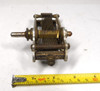 Vintage Pilot Capacigrad single-section air variable capacitor, 15–365 pF, approximately 1000 V peak rating. Classic straight-line frequency multi-plate design with ~1/64-inch plate spacing and 1/4-inch shaft. Measures about 3 × 5-1/4 × 2-3/8 inches. Ideal for early radio restoration, amateur radio receivers, or RF tuning projects needing a period-correct Pilot condenser.