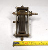 Vintage Pilot Capacigrad single-section air variable capacitor, 15–365 pF, approximately 1000 V peak rating. Classic straight-line frequency multi-plate design with ~1/64-inch plate spacing and 1/4-inch shaft. Measures about 3 × 5-1/4 × 2-3/8 inches. Ideal for early radio restoration, amateur radio receivers, or RF tuning projects needing a period-correct Pilot condenser.