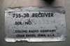 Collins Round Emblem 75S-3B Receiver, in Excellent Condition Late Serial Number 85333