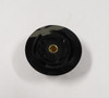 Daka-Ware Black Fluted Knob (no pointer line) for Drake, Hammarlund and Many Other Vintage Radios New Old Stock