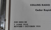 Collins 75A-4  Original Manual P/N 520 5052 00 Revision 1, October 15th 1955  NEW OLD STOCK #2