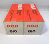 RCA matched pair of genuine NOS (New Old Stock)  810 high-power transmitting triode vacuum tubes in Original Boxes Tested